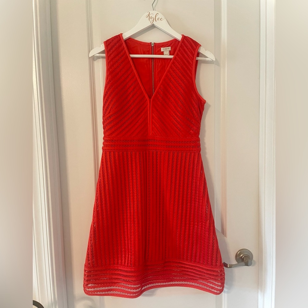 Cherry Red Jcrew Cocktail Dress